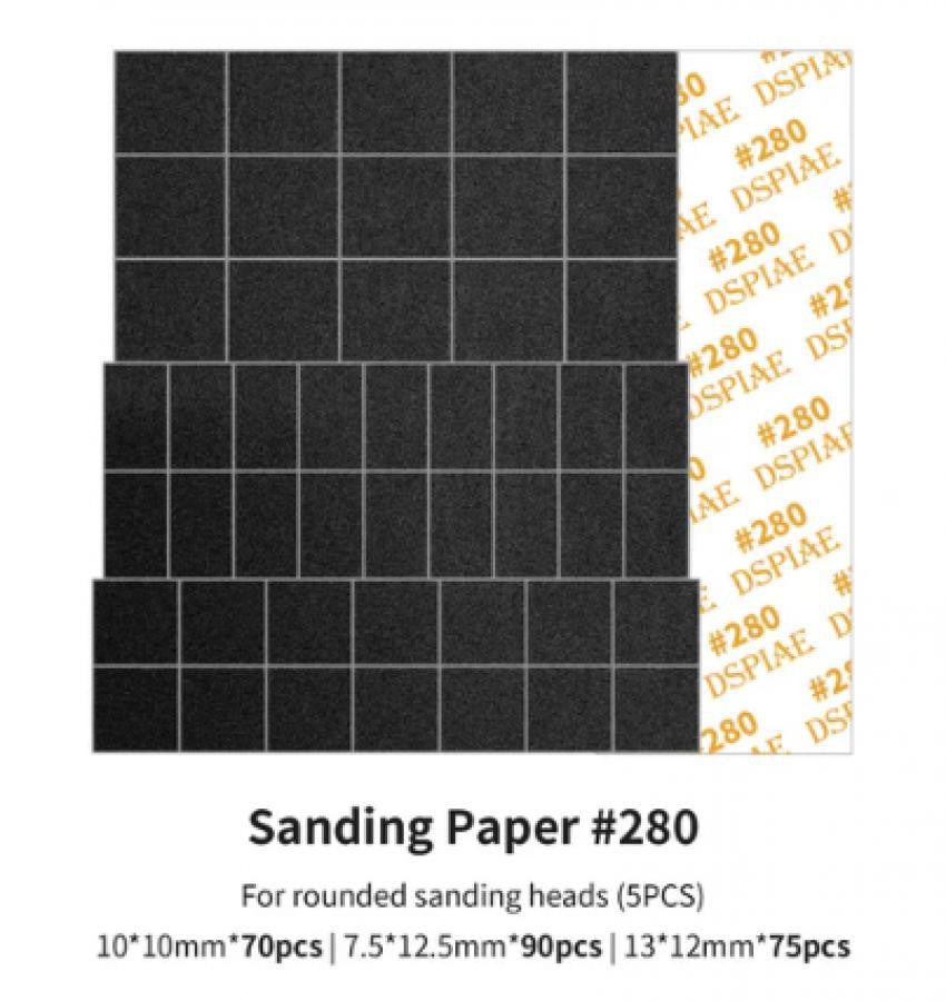 DSPIAE Tools Sanding Paper for Arc Sanding Head #280 MSP-ES02